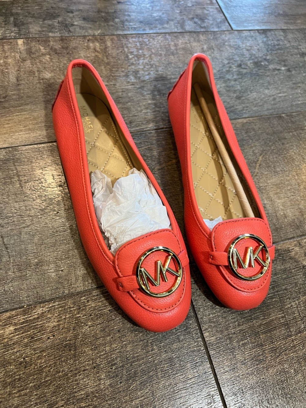 Michael Kors Lillie Leather Moccasins - Picture 4 of 8